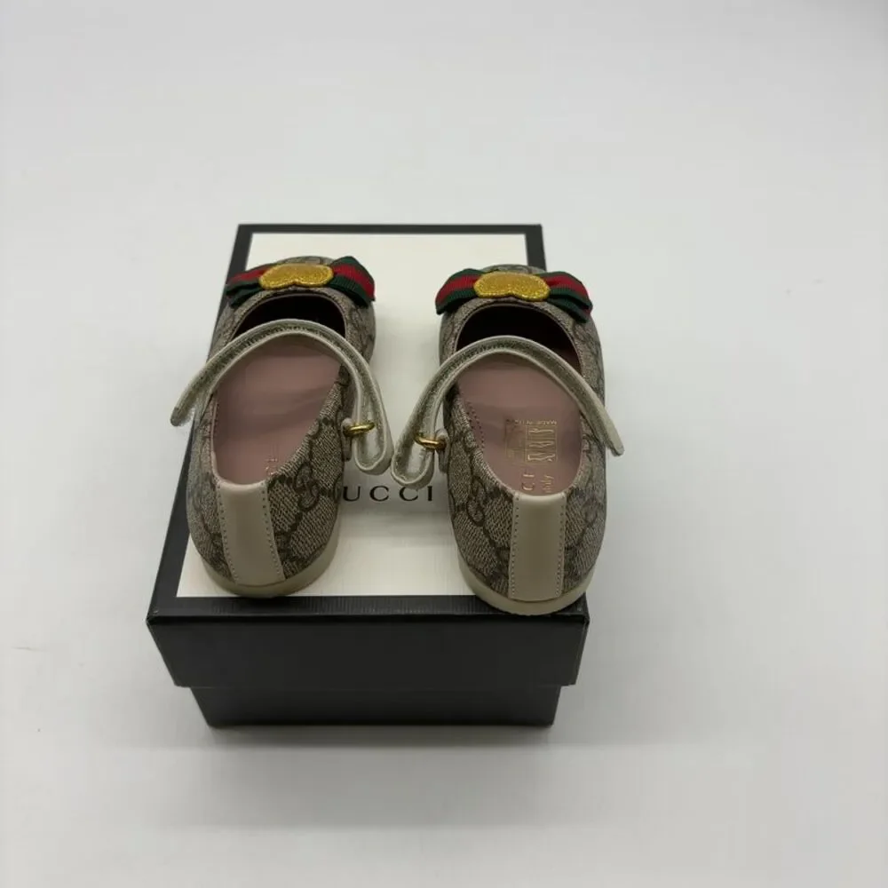 Gucci Heart Bow Mary Janes